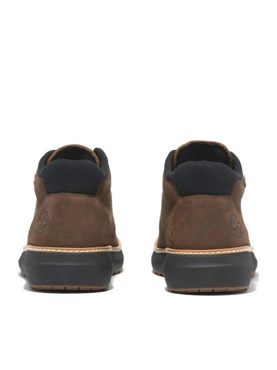 Hudson Road Mid Lace Up Leather Brown Men's Boots Waterproof