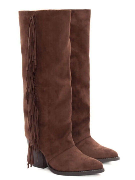 Damenstiefel Cowboy Braun