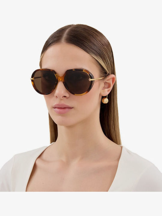 Bottega Veneta Sonnenbrillen Braun mit Mixed Gestell Bottega Veneta Sonnenbrillen Braun mit Mixed Gestell