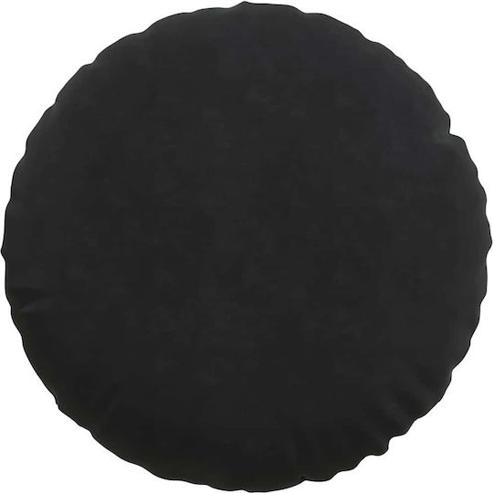 vidaXL Velvet Black Sofa Cushion 40x40cm