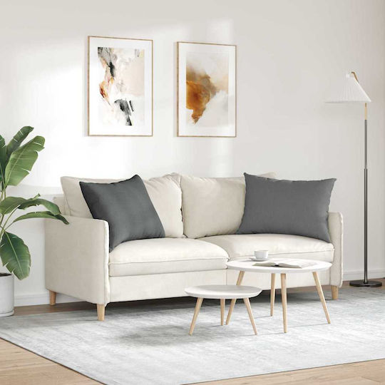vidaXL Zierkissen Graue 2Stücke 50x70cm