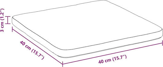 vidaXL Μαξιλάρι Καναπέ Ροζ 40x40εκ.