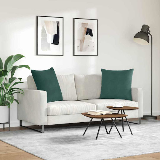 vidaXL Perna Verde Închis 2 Bucăți 60x60 cm