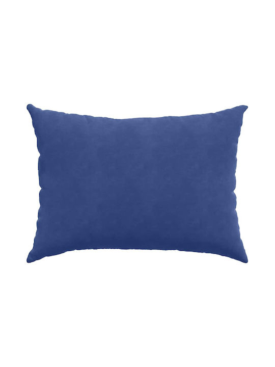 vidaXL Sofa-Kissen aus Samt Blau Polizei 50x70cm