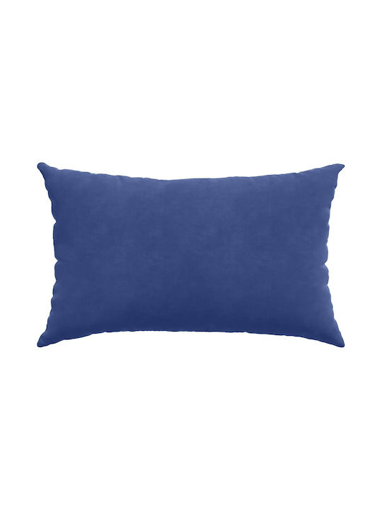 vidaXL Velvet Blue Sofa Cushion Police 30x50cm
