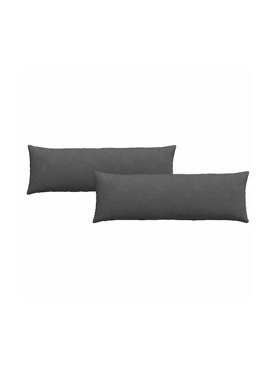 vidaXL Sofa-Kissen aus Samt Dunkelgrau 40x120cm