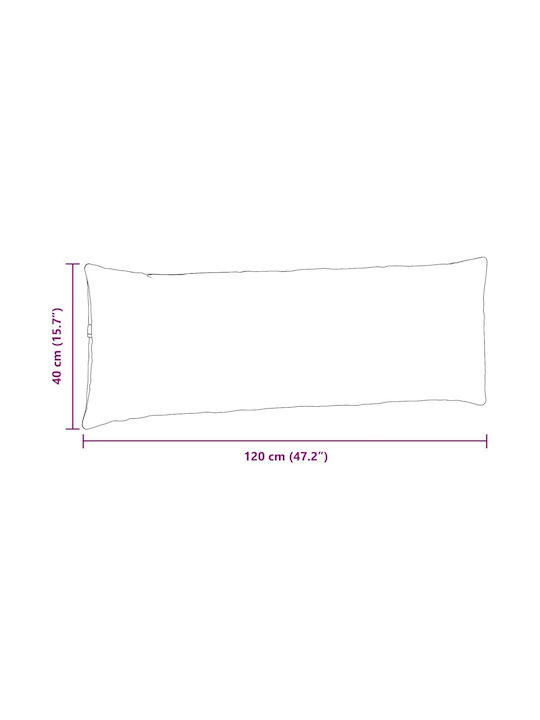 vidaXL Sofa-Kissen aus Samt Dunkelgrau 40x120cm