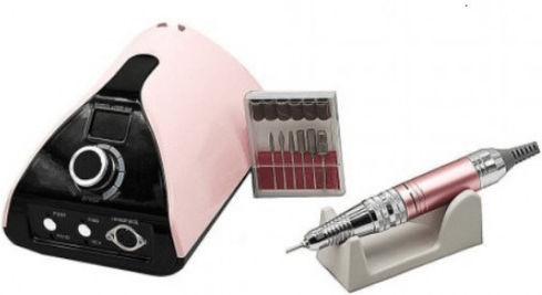 AMILA ZS-711 Nail Drill Power 65W Pink with Pedal with 35000 Rotations per Minute