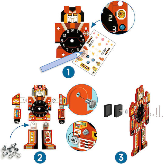Djeco Stickers Diy Make Robot for Children 6+ Years