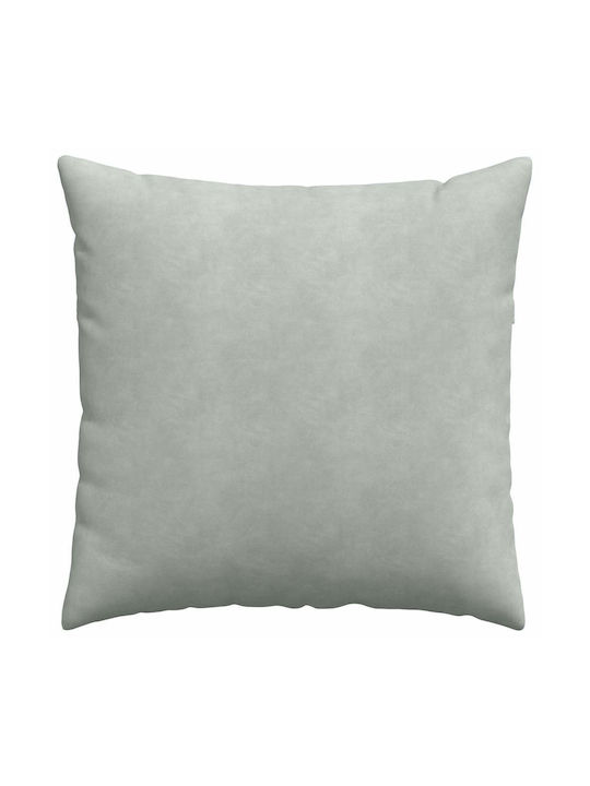 vidaXL Velvet Sofa Cushion Light Gray 60x60cm