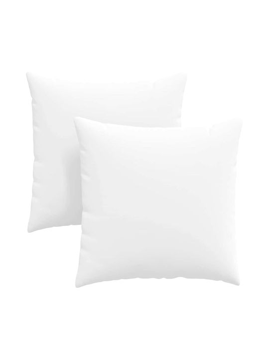 vidaXL Perna De Canapea Albă 80x80cm