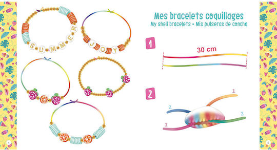Auzou Jewelry My Summer Bracelets for Children 6+ Years Old