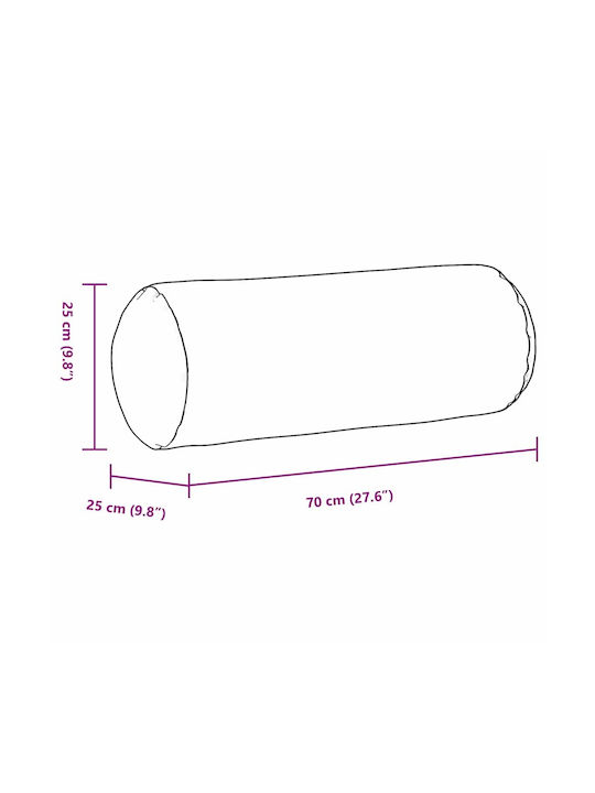 vidaXL Perna de canapea Gri 2buc 70x25cm.
