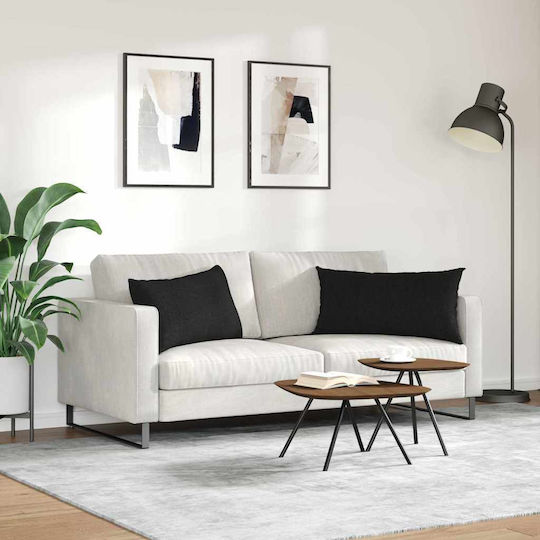 vidaXL Μαξιλάρι Μαύρο 2τμχ 40x80εκ. vidaXL Μαξιλάρι Μαύρο 2τμχ 40x80εκ.