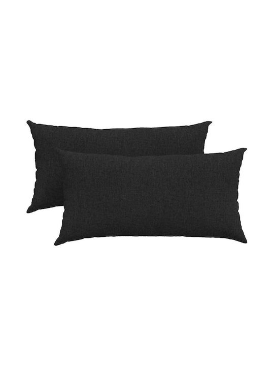 vidaXL Perna De Canapea Neagră 40x80cm