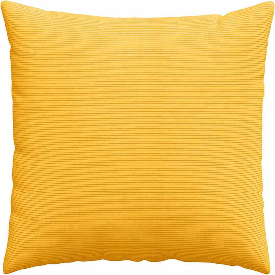 vidaXL Velvet Soft Yellow Sofa Cushion 60x60cm