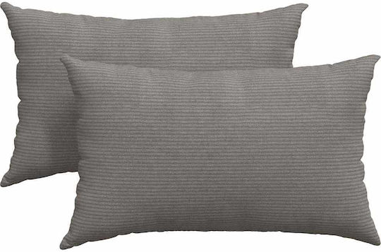 vidaXL Sofa-Kissen Aus Samt Hellgrau 30x50cm