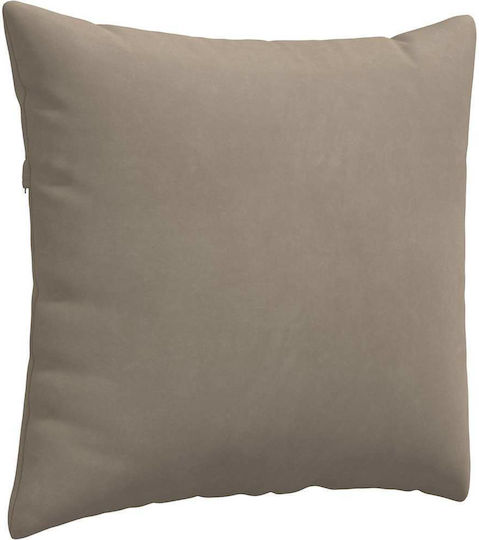 vidaXL Възглавница за диван Taupe 2бр 50x50см.