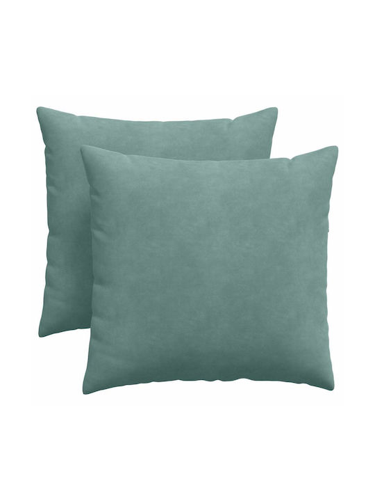 vidaXL Velvet Sofa Cushion Light Blue 45x45cm