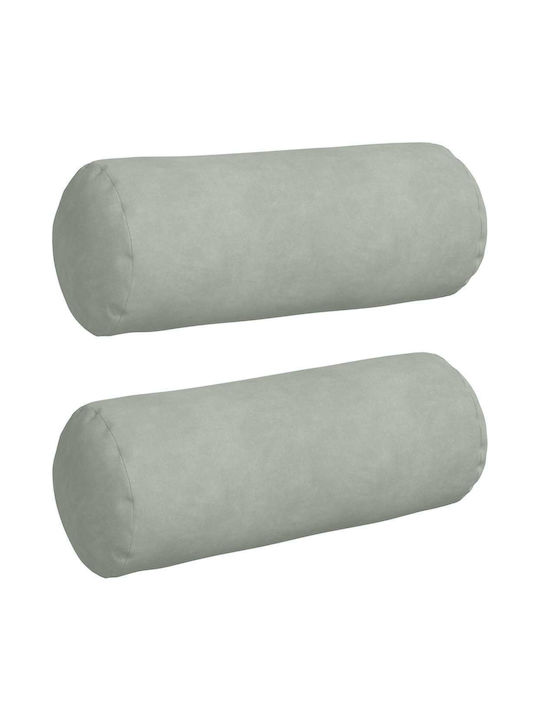 vidaXL Sofa-Kissen aus Samt Hellgrau 40x15cm