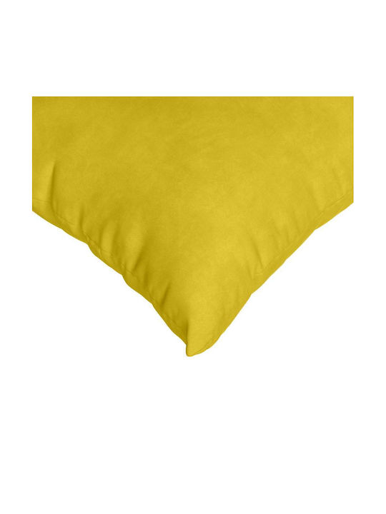 vidaXL Velvet Sofa Cushion Yellow 50x70cm