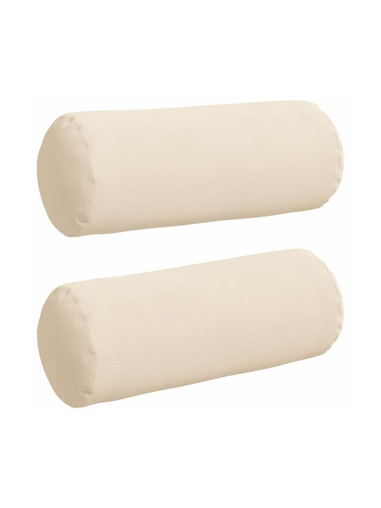 vidaXL Sofa-Kissen Beige 2Stück 40x15cm.