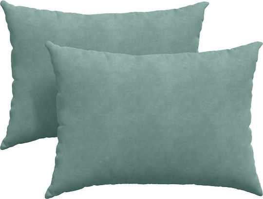vidaXL Velvet Sofa Cushion Light Blue 50x70cm