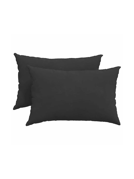 vidaXL Perna de canapea Negru 2buc 40x60cm.