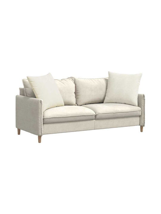 vidaXL Perna De Canapea Din Catifea Crem 60x60cm