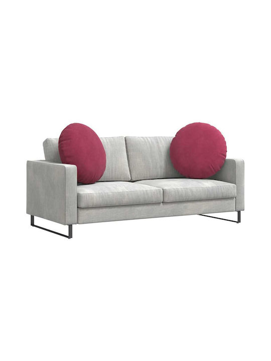 vidaXL Velvet Sofa Cushion Red 60x60cm