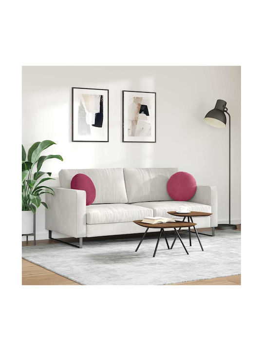 vidaXL Sofa-Kissen aus Samt Rot 40x40cm