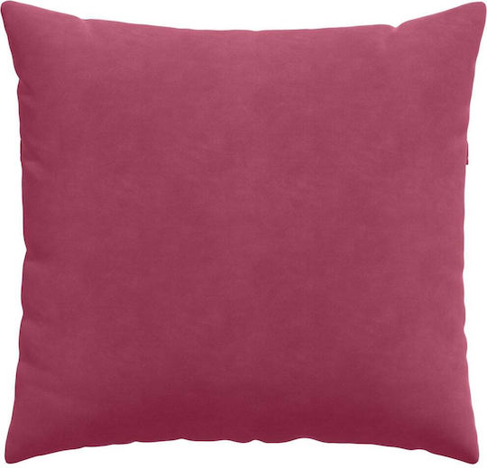 vidaXL Velvet Sofa Cushion Red 45x45cm