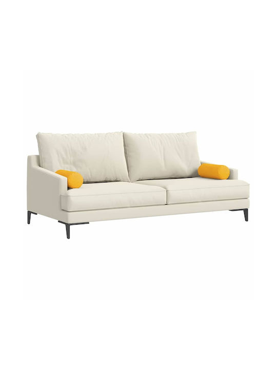 vidaXL Sofa Cushion from Velvet Soft Yellow 2pcs 40x15cm.