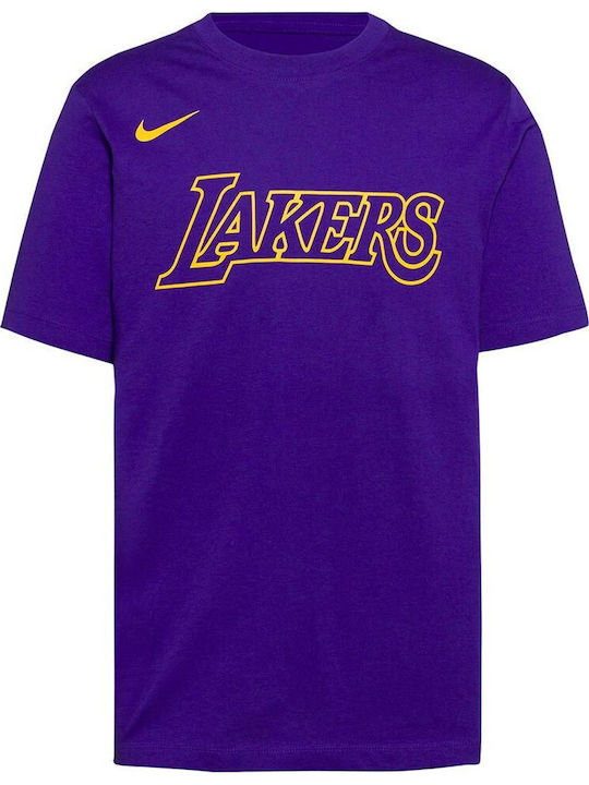 Nba Purple Sportliches T-Shirt Purple