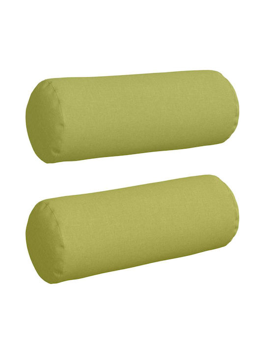 vidaXL Perna de canapea Light Green 2buc 70x25cm.