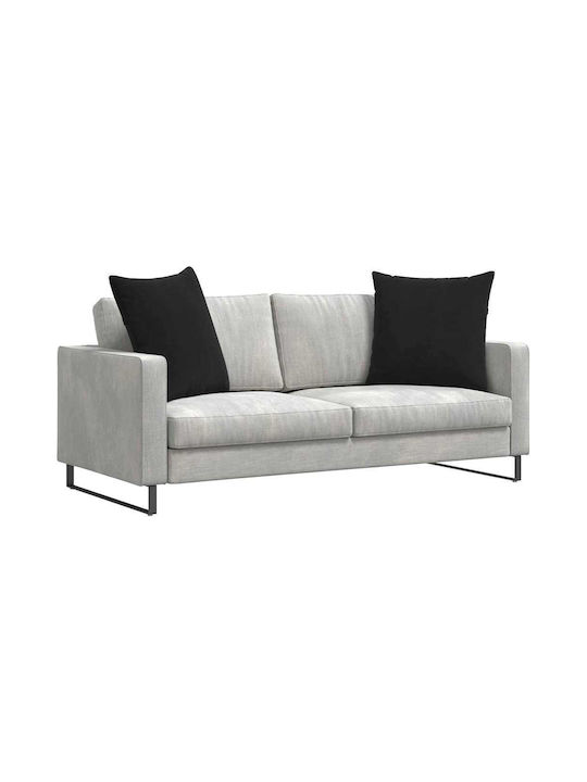 vidaXL Μαξιλάρι Καναπέ από Βελούδο Μαύρο 60x60εκ.
