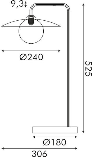 Aca Декоративно Осветително Тяло G9 24x24x52.5см