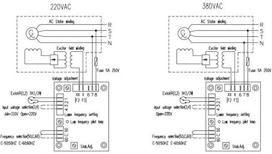 Avr Generator Model Sx460