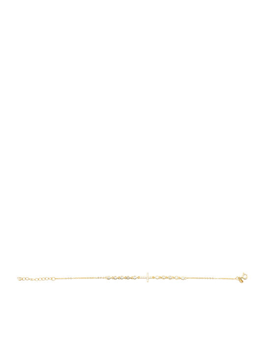 Poco Loco Women's Bracelet made of Silver Gold Plated