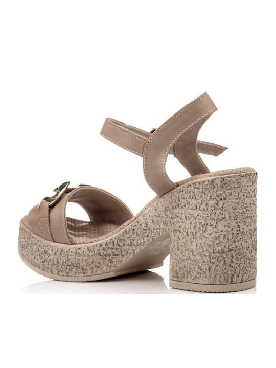 Leather Sandals Anatomic Gray