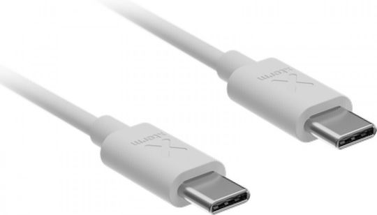 Xtorm USB 2.0 Кабел USB-C Мъжки - USB-C 100W Захранване PD Бял 1м 100324