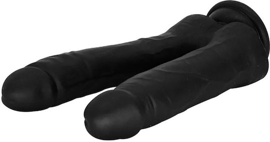 Guilty Toys Двойно Реалистично Дилдо От Силикон Черно 17,7cm