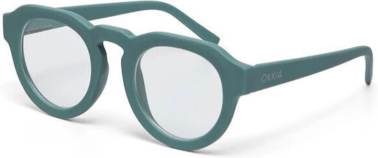 Okkia Ochelari de citit +3.00 în culoarea Verde OK042GS-300-370703