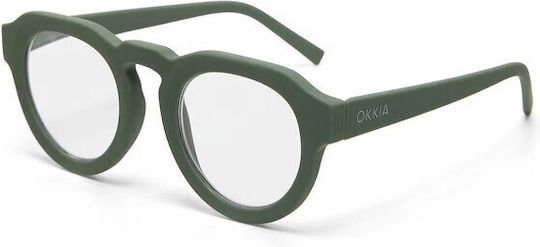 Okkia Ochelari de citit +3.00 în culoarea Verde OK042GR-300-370672