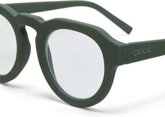 Okkia Ochelari de citit +3.00 în culoarea Verde OK042GR-300-370672