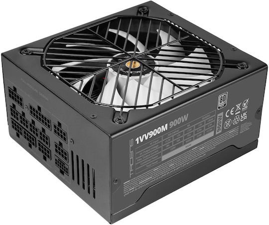 Tacens Valeo V 900W 900W Black Computer Power Supply Semi Modular 80 Plus Silver