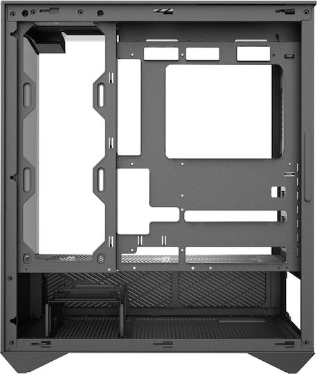 Darkflash DY460 Gaming Midi Tower Κουτί Υπολογιστή με Πλαϊνό Παράθυρο και ARGB Φωτισμό Μαύρο