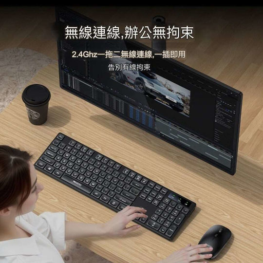 Yesido KB42 Wireless Keyboard & Mouse Set English US