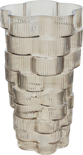 Vase Glas Braun 16,5xH30cm