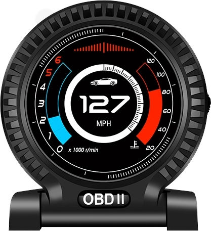 Pyramid Instrument digital Temperatura apei, Temperatura uleiului, Subpresiune și Head Up Display Pentru mașină pentru montare pe Tabloul de bord
